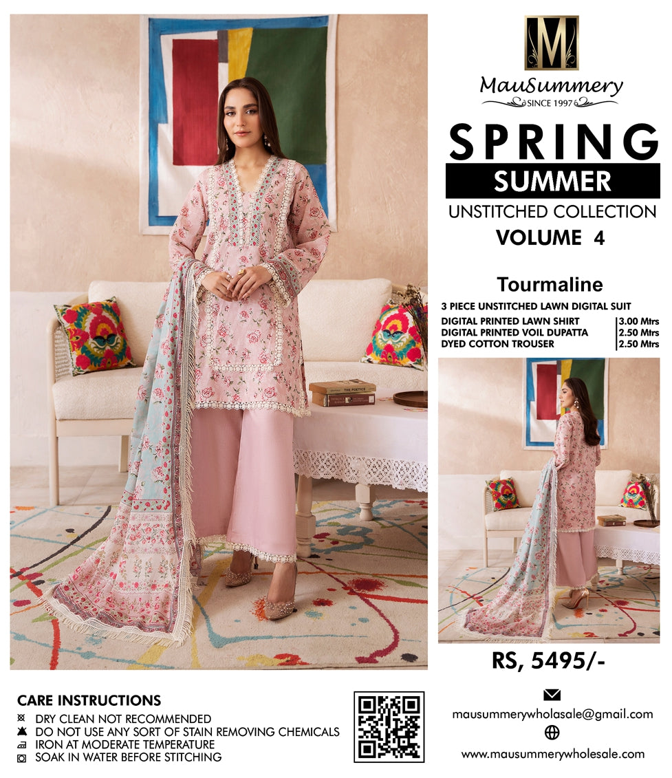 MauSummary Lawn 3PC - Unstitched