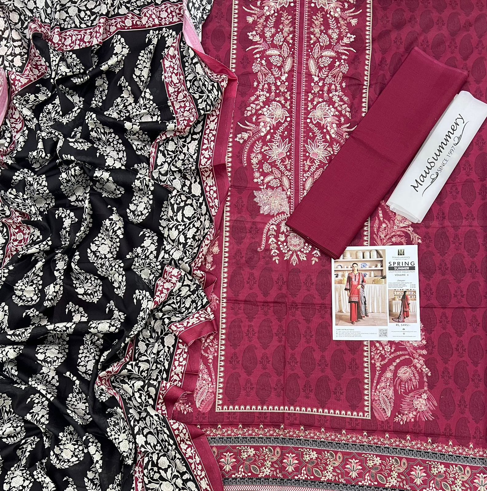 MauSummary Lawn 3PC - Unstitched