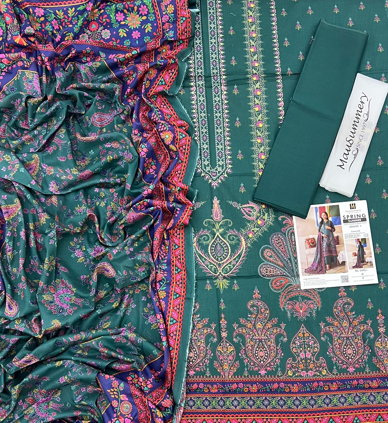 MauSummary Lawn 3PC - Unstitched