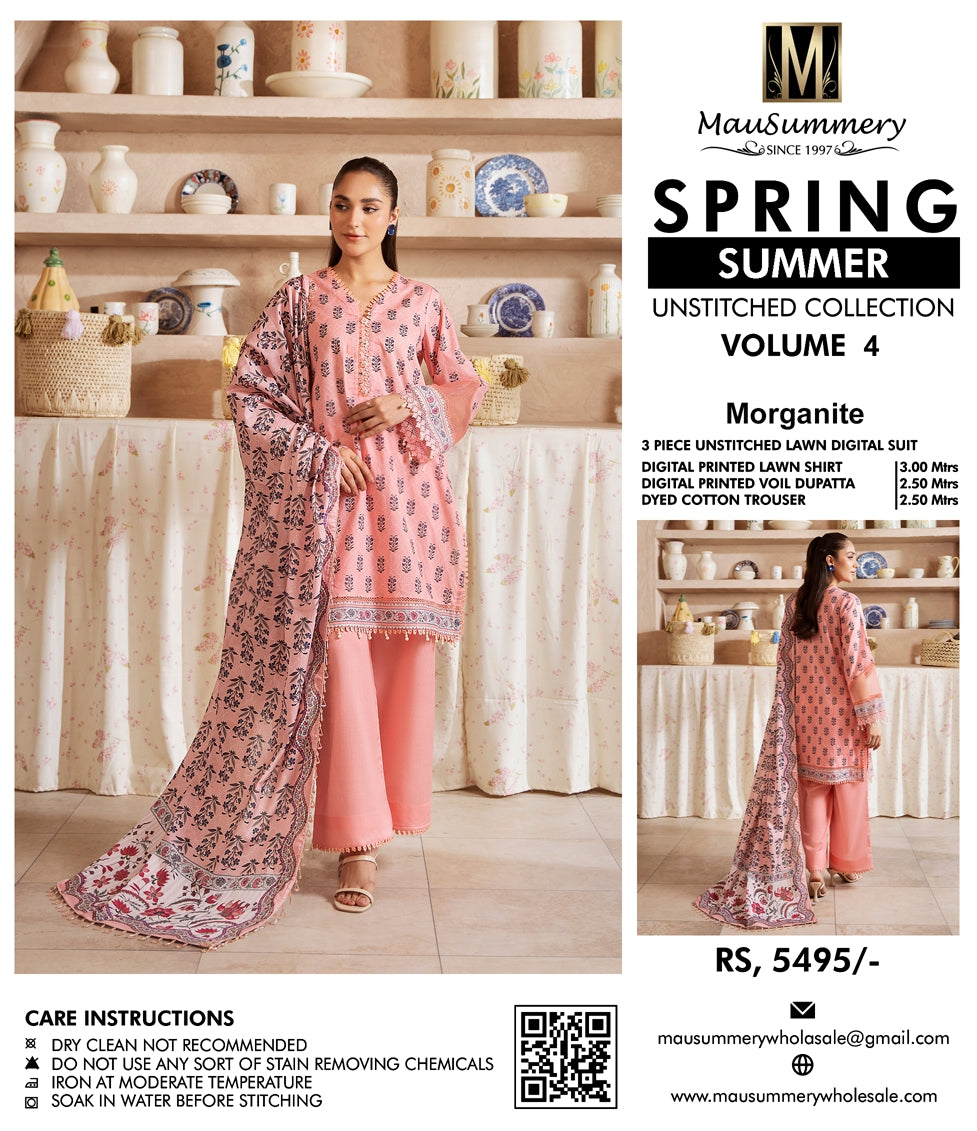 MauSummary Lawn 3PC - Unstitched
