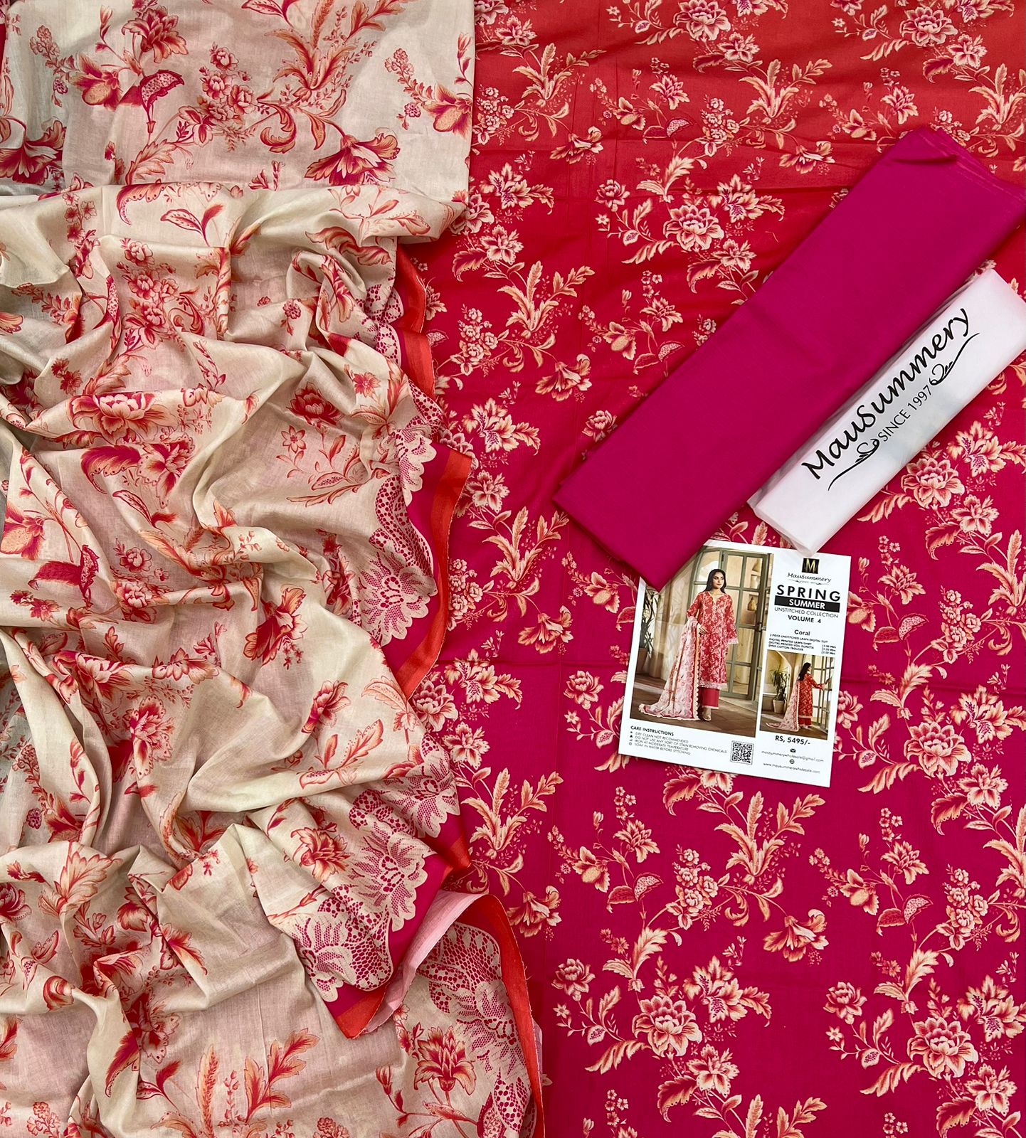 MauSummary Lawn 3PC - Unstitched