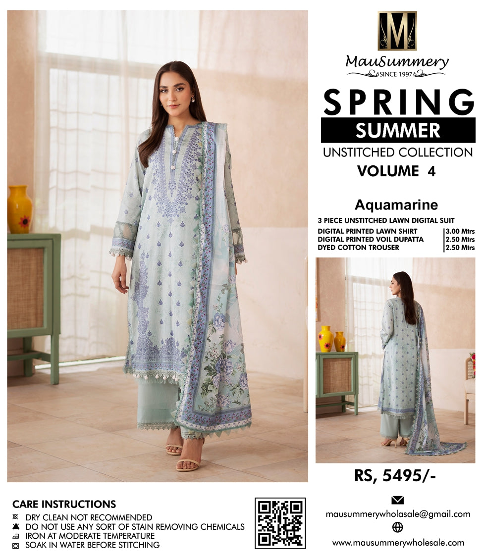 MauSummary Lawn 3PC - Unstitched