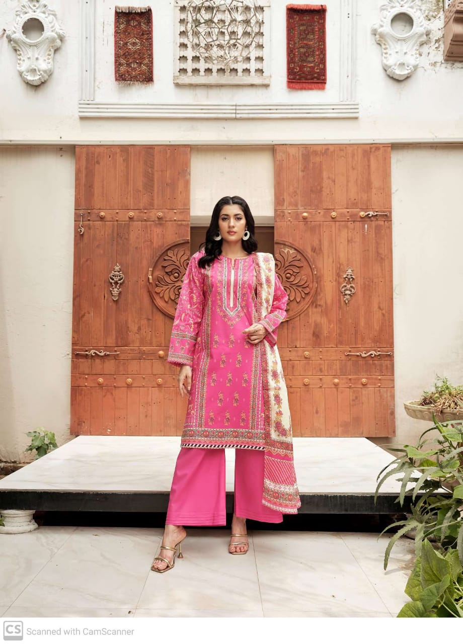 Motifz Desire Lawn 3PC - Unstitched