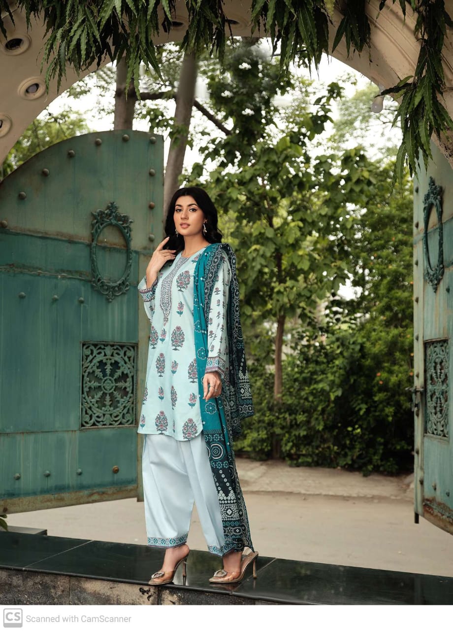 Motifz Desire Lawn 3PC - Unstitched
